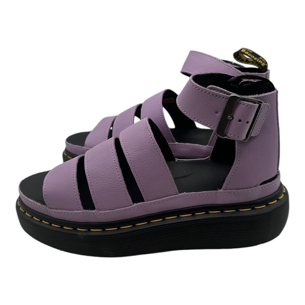 Dr. Martens Clarissa II Quad Sandals Women's Size 8 Lilac Purple Chunky Leather - Picture 6 of 10